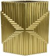 14 Inch Matte Gold Vase