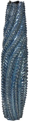 13 Inch Blue Decorative Vase