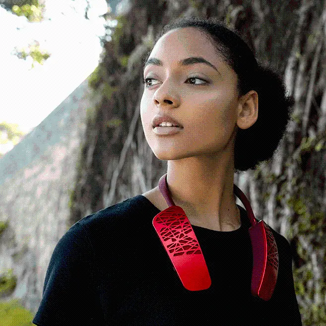 HALO1VCREDUS Cleer Halo Smart Wearable Neck Speaker - Red-4