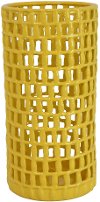 7 Inch Yellow Decorative Vase