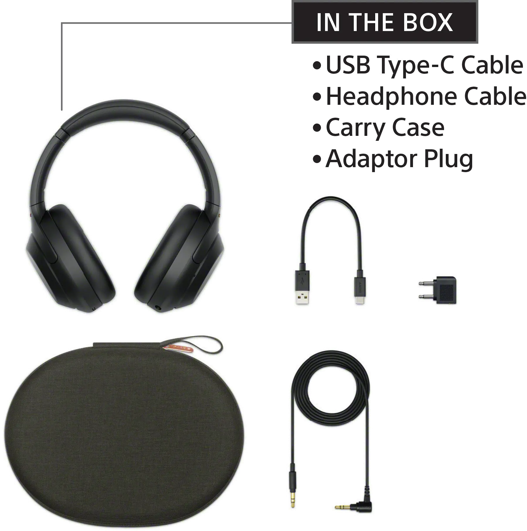 WH1000XM4/B Sony Wireless Noise-Cancelling Headphones - Black-4