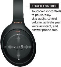 WH1000XM4/B Sony Wireless Noise-Cancelling Headphones - Black-5