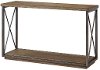 Clearance Industrial Boho Sofa Table with Gray Metal - Austin