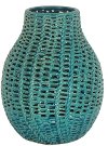 9 Inch Turquoise Decorative Vase