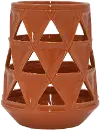 Clearance Modern 8 Inch Orange Pierced Vase
