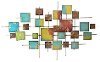 Abstract Multi Color Metal Wall Art