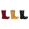 Assorted Polka Dot Rain Boot Bud Vase