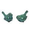 Assorted Rustic Green Accent Bird Sculpture