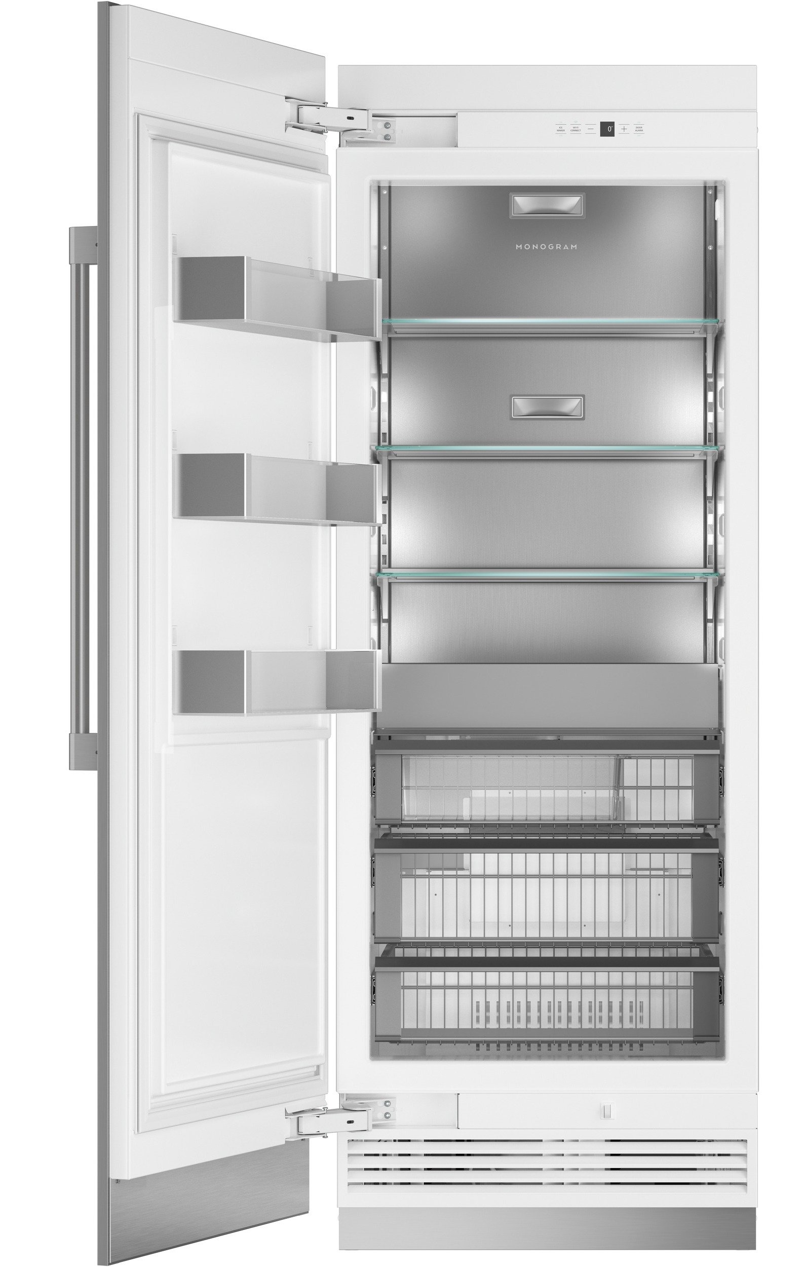ZIF301NPNII Monogram 30 Inch Column Freezer - 16.7 cu. ft. Panel Ready-2