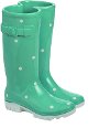 Green Resin Rain Boot Outdoor Planter