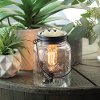 Clear Glass and Black Mason Jar Edison Bulb Illumination Fragrance Warmer - Candle Warmers