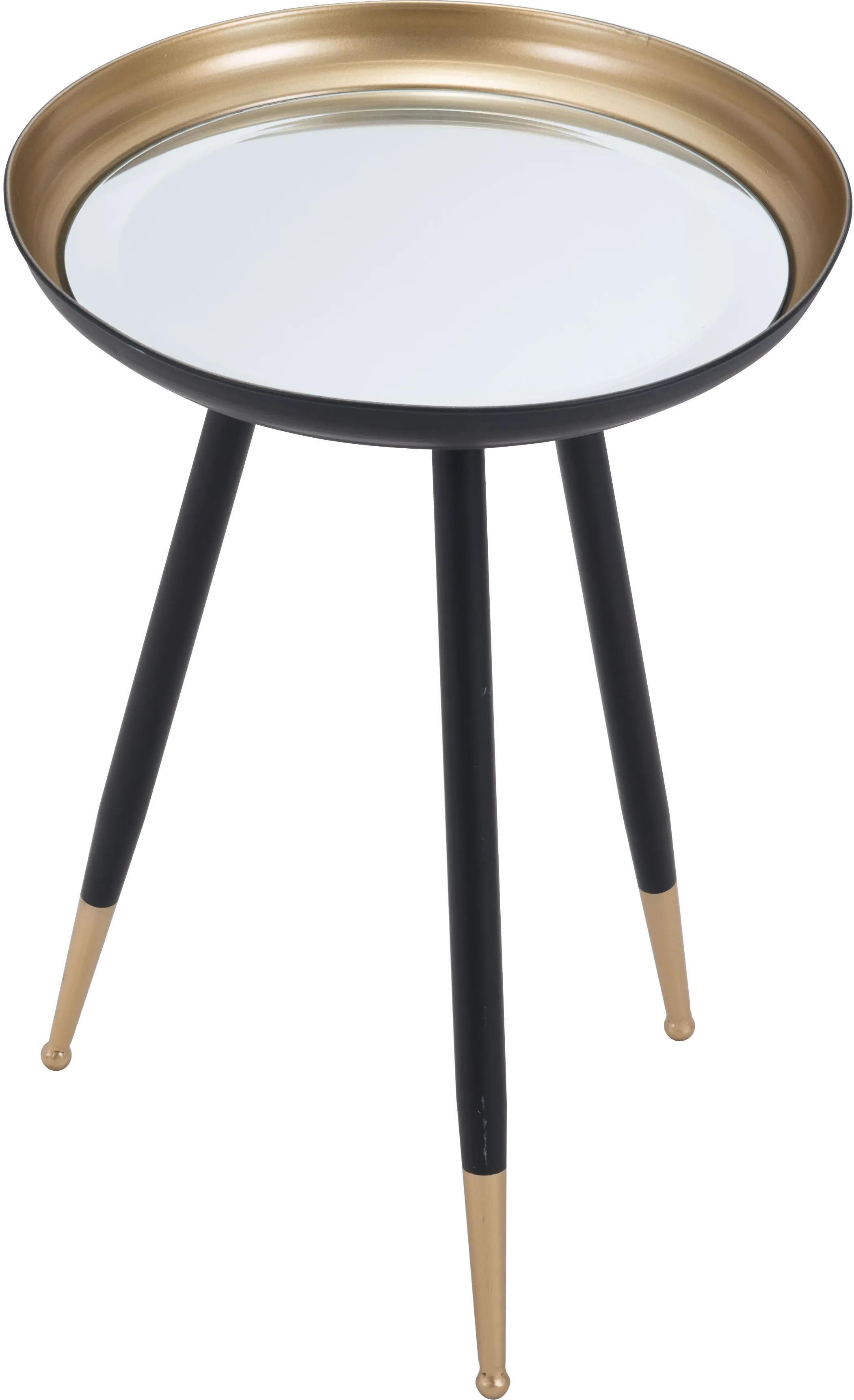 Gold and Black Glam Accent Table - Everly-4