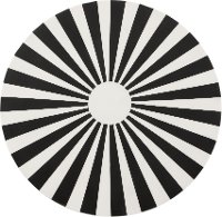 Swirled Black and White Side Table - Flare-3