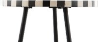Swirled Black and White Side Table - Flare-4