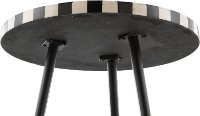 Swirled Black and White Side Table - Flare-5
