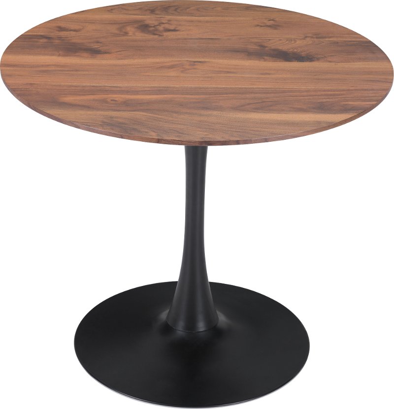 Brown And Black Round Dining Room Table Opus Rc Willey Furniture Store