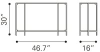 Minimalist White Sofa Table - Titan-7
