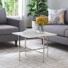 Minimalist White End Table - Titan