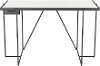 Clear White & Matte Black Office Desk - Winslett