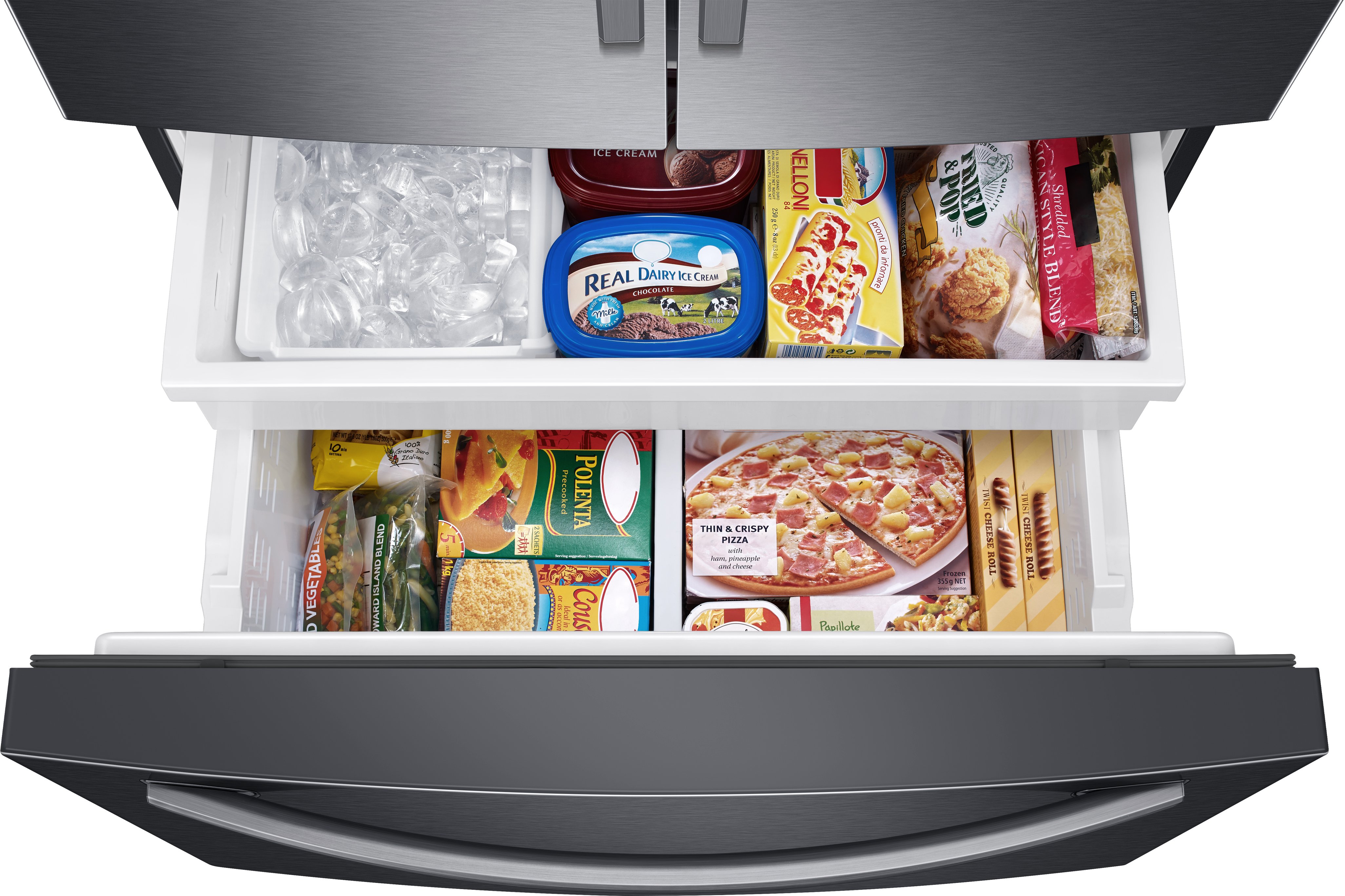 RF28T5001SG Samsung 28.2 cu ft French Door Refrigerator - 36 W Black Stainless Steel-4