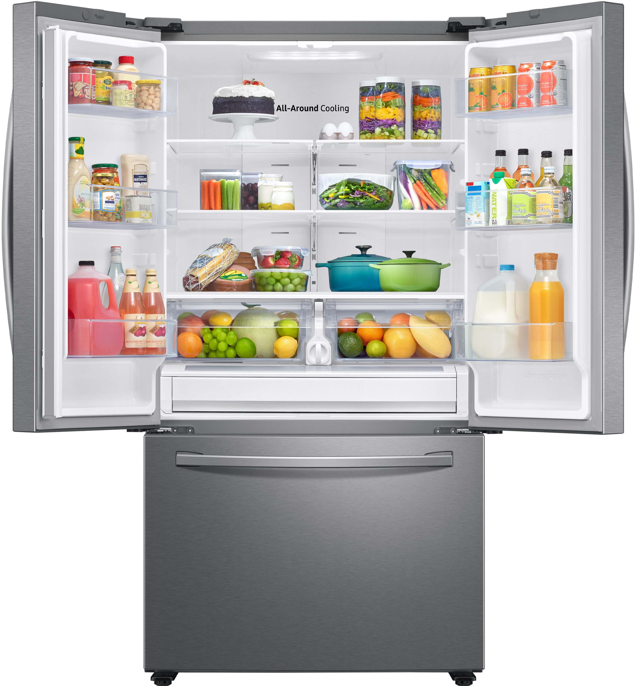 RF28T5001SR Samsung 28.2 cu ft French Door Refrigerator - 36 W Fingerprint Resistant Stainless Steel-3