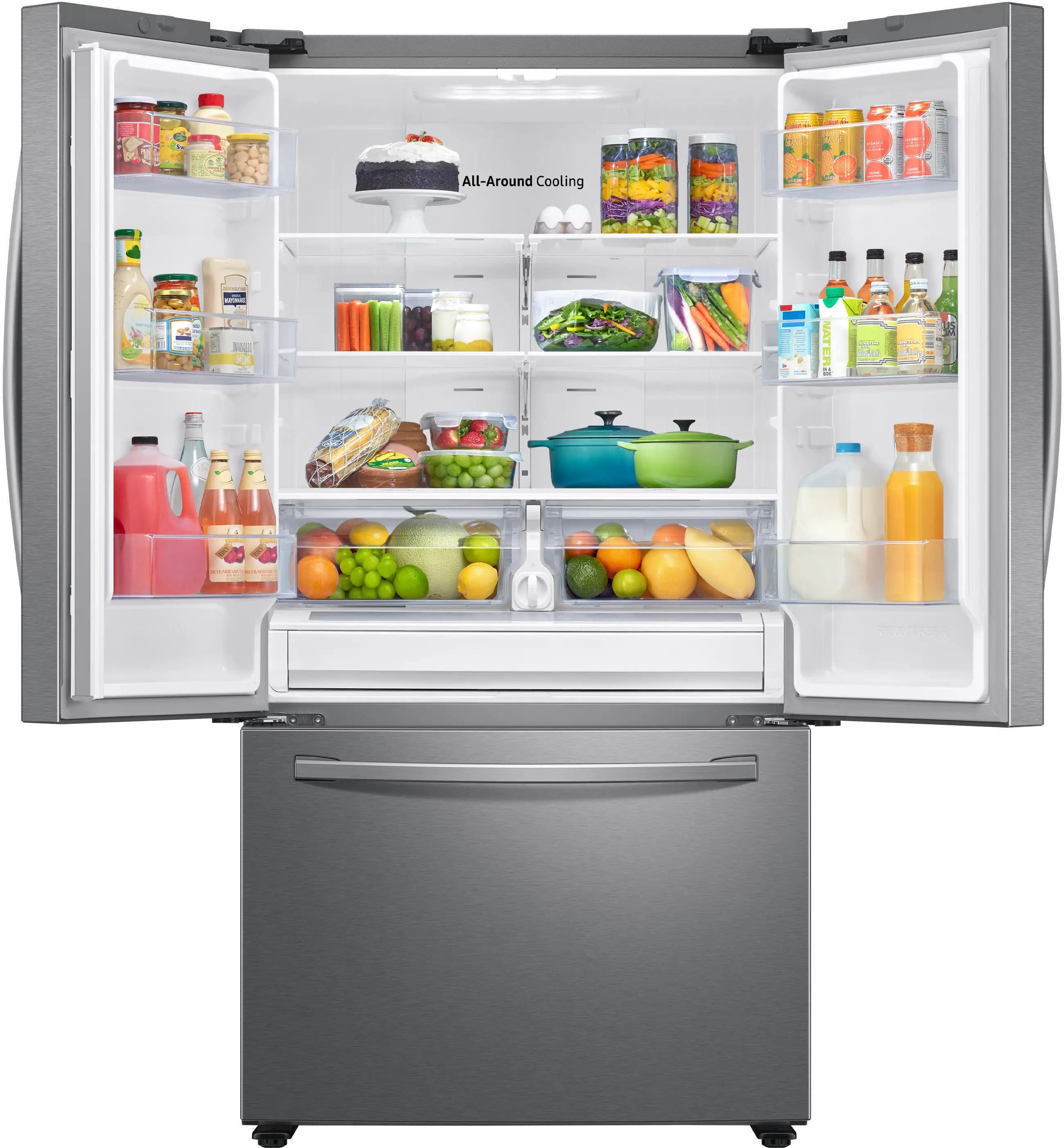RF28T5001SR Samsung 28.2 cu ft French Door Refrigerator - Stainless Steel-3