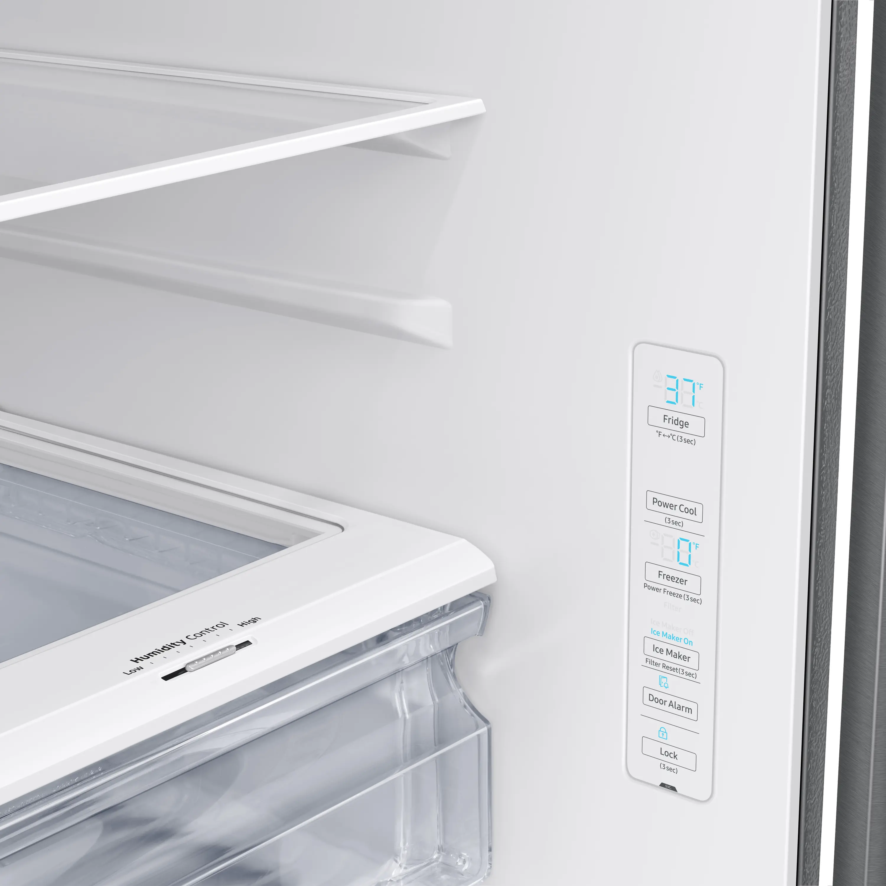 RF28T5001SR Samsung 28.2 cu ft French Door Refrigerator - Stainless Steel-6
