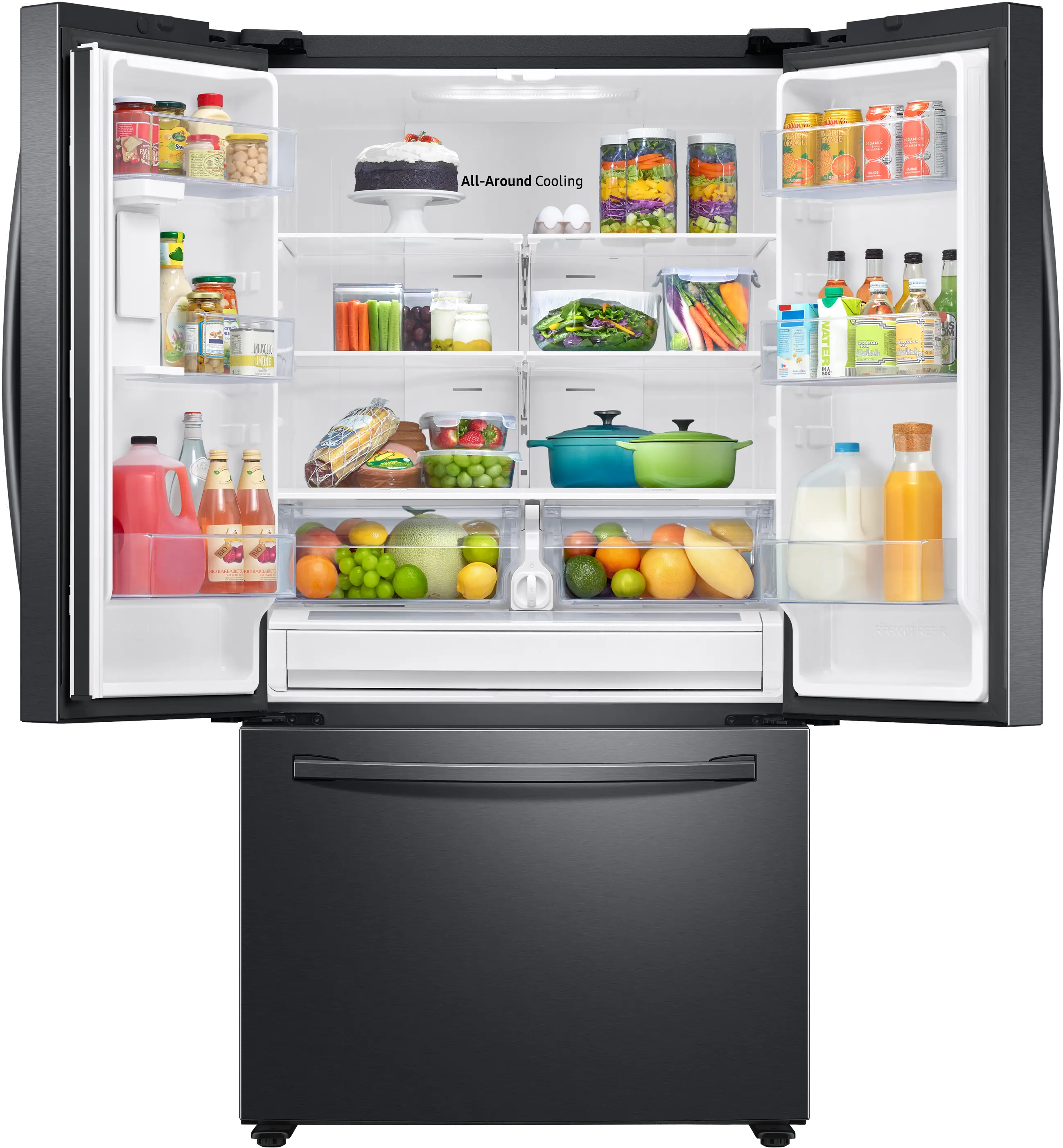 RF28T5101SG Samsung 28.2 cu ft French Door Refrigerator - Black Stainless Steel-2