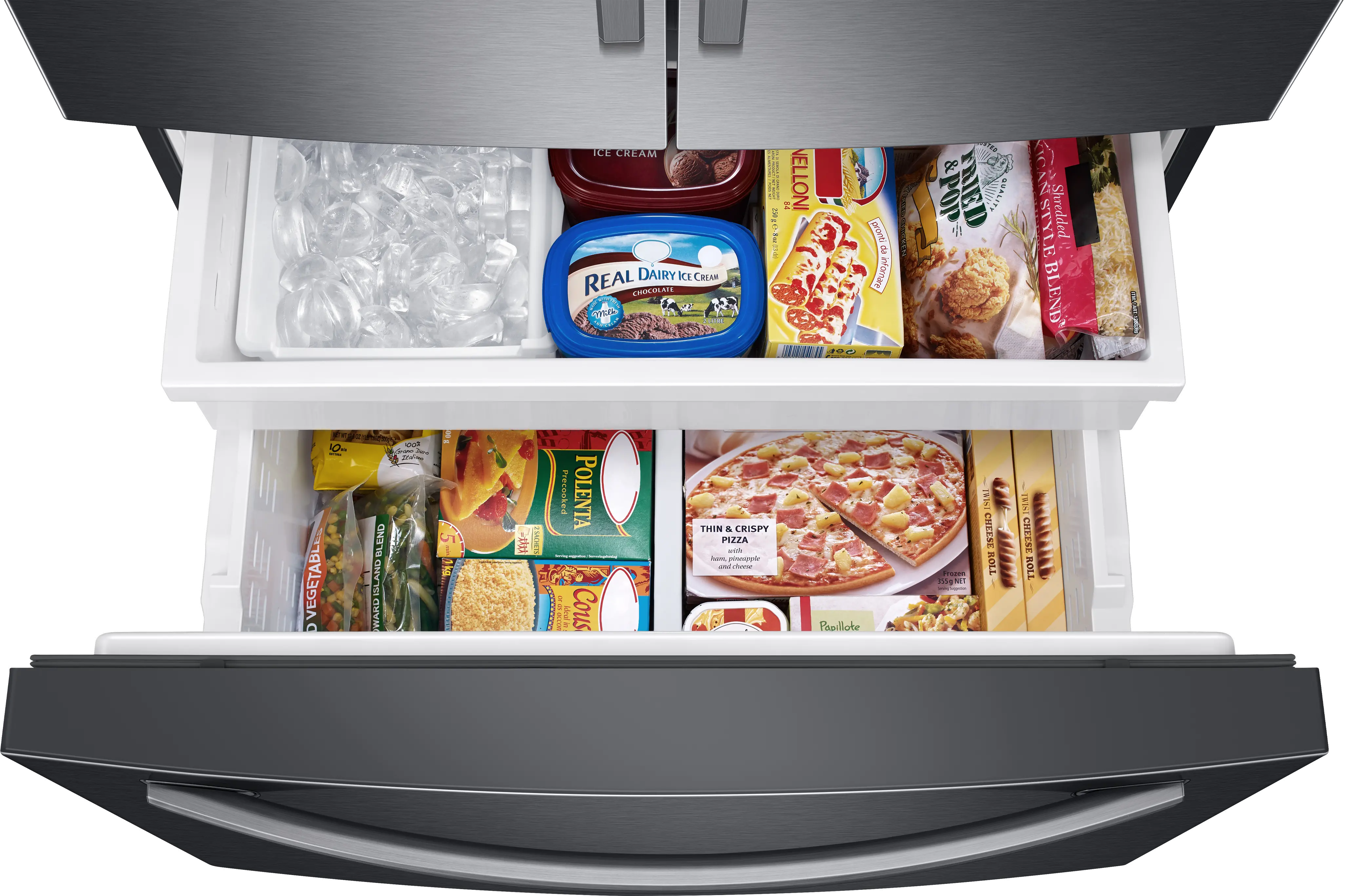 RF28T5101SG Samsung 28.2 cu ft French Door Refrigerator - Black Stainless Steel-3