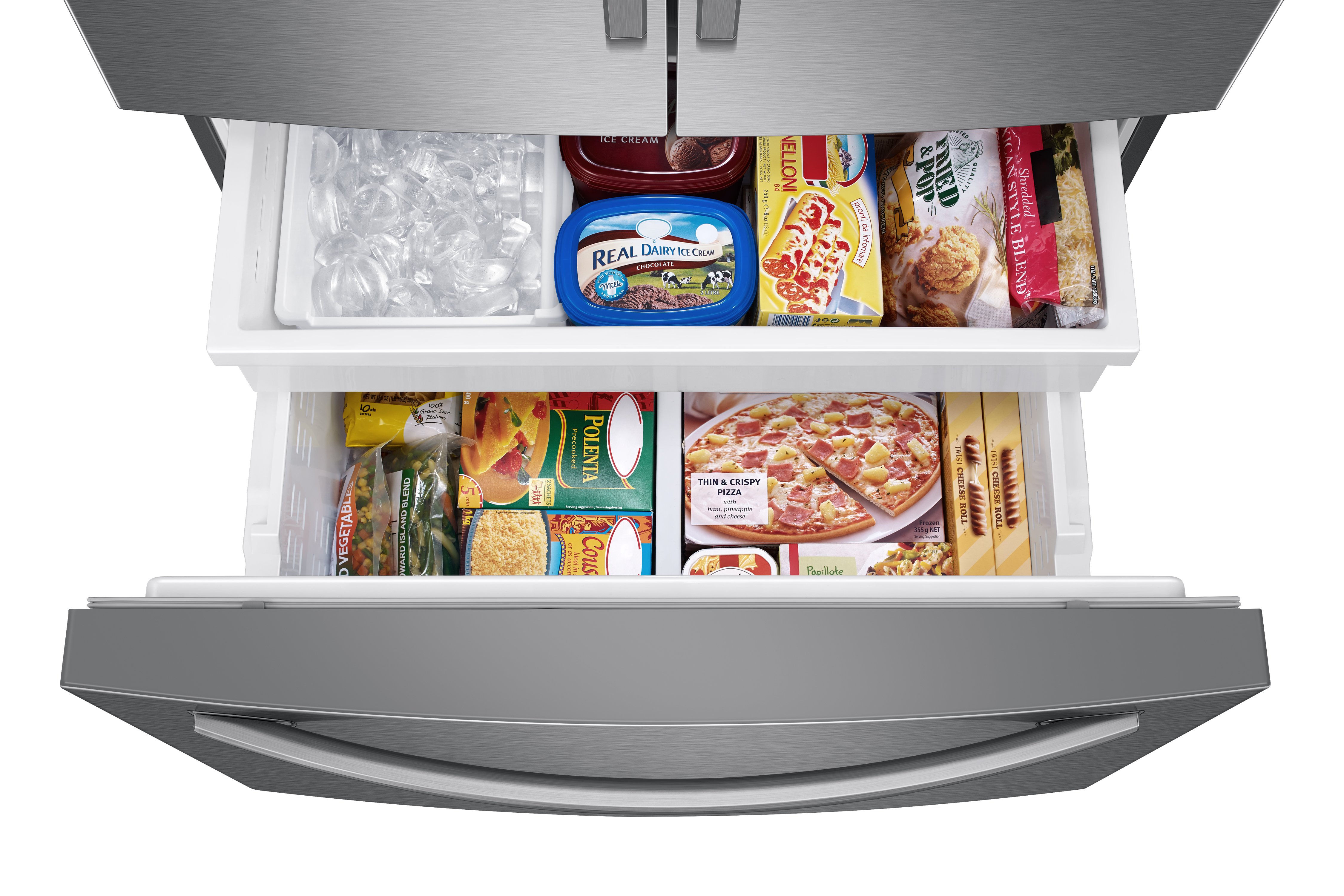 RF28T5101SR Samsung 28.2 cu ft French Door Refrigerator with Internal Water Dispenser - 36 W Fingerprint Resistant Stainless Steel-3