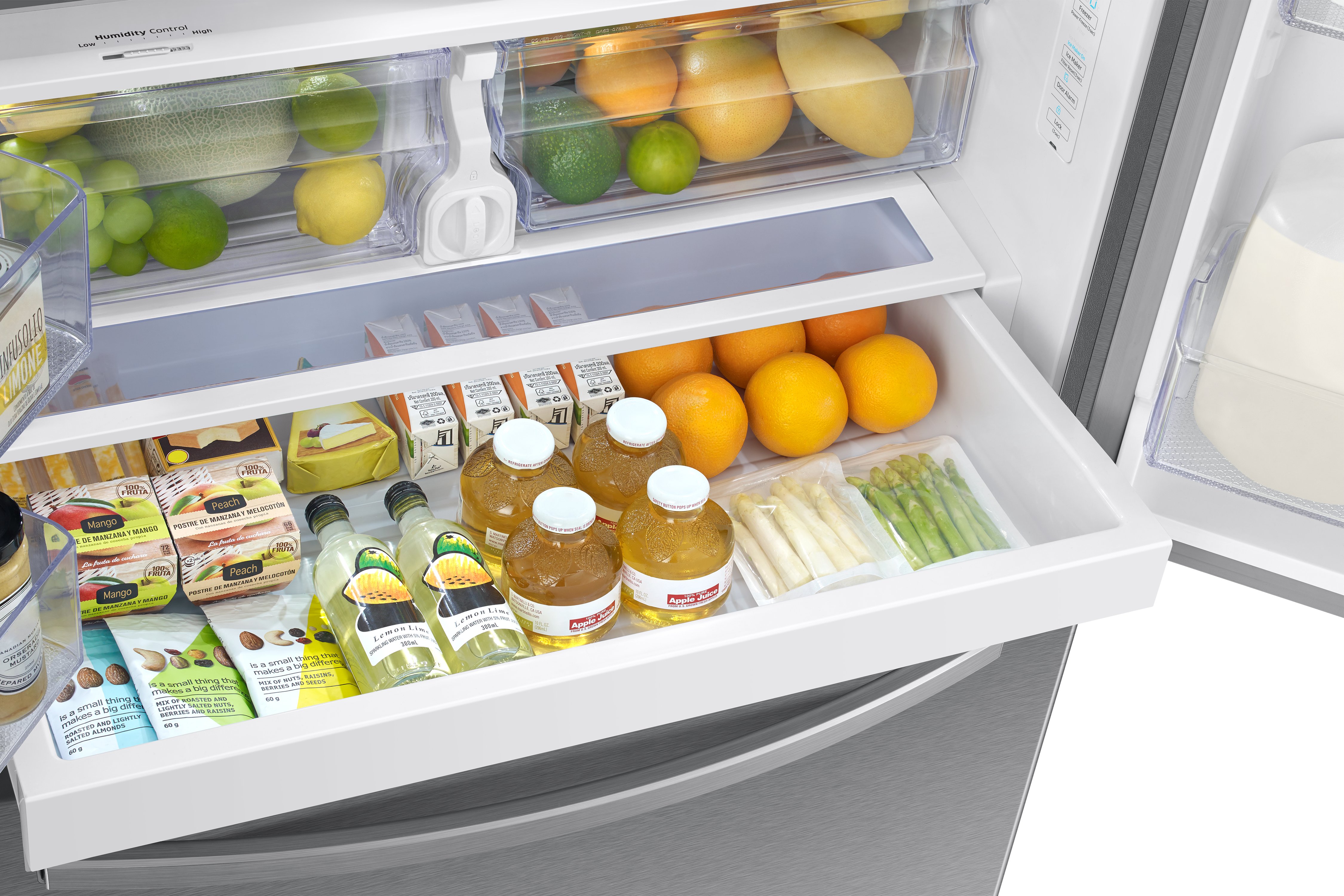 RF28T5101SR Samsung 28.2 cu ft French Door Refrigerator with Internal Water Dispenser - 36 W Fingerprint Resistant Stainless Steel-6
