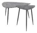 Triangular Mid-century Table Set - Normandy