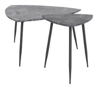 Triangular Mid-century Table Set - Normandy-1