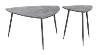 Triangular Mid-century Table Set - Normandy-3