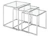 Modern Metal and Glass Nesting Tables - Pasos