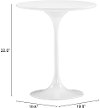 Contemporary White Side Table - Wilco