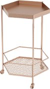 Modern Gold Hex Bar Cart