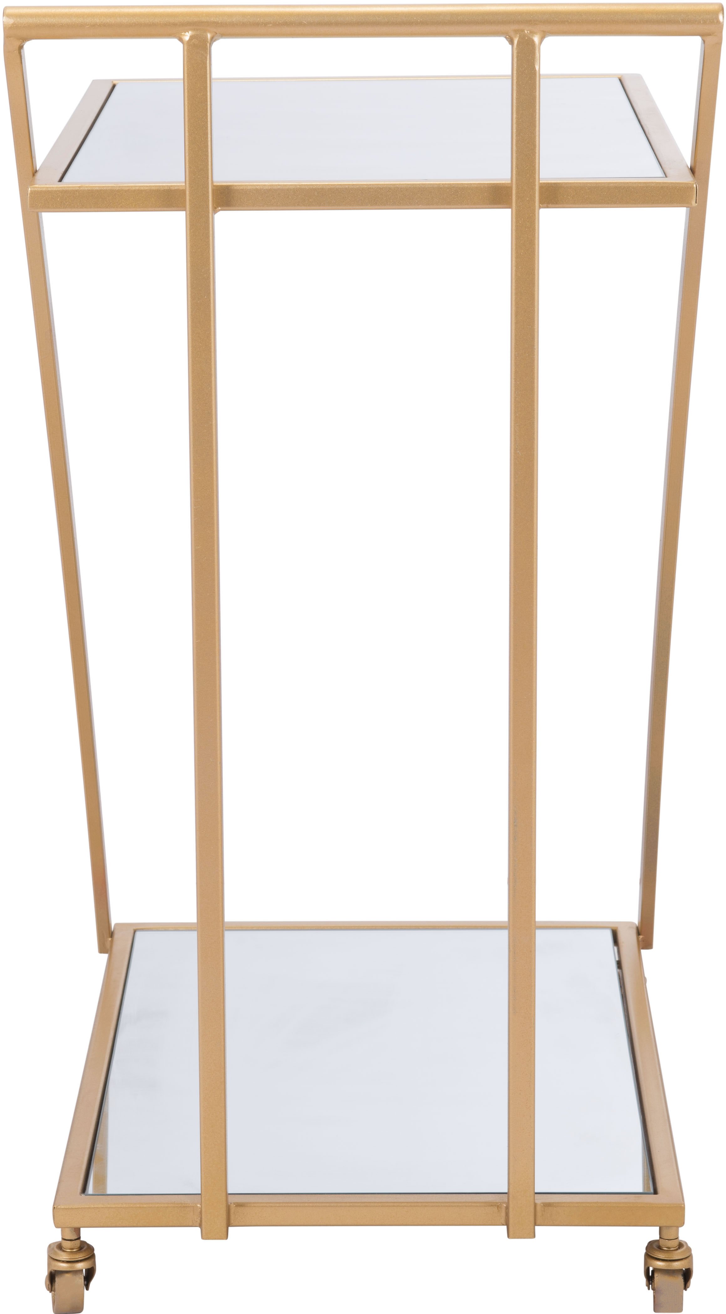 Glam Gold and Mirror Bar Cart - Alto-4