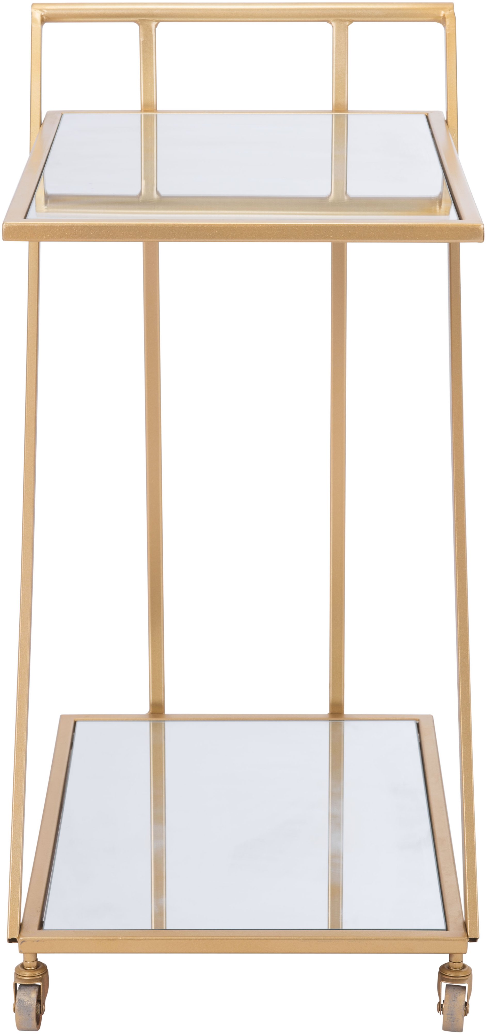 Glam Gold and Mirror Bar Cart - Alto-6