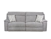 Silver Contemporary Reclining Sofa - Warwick