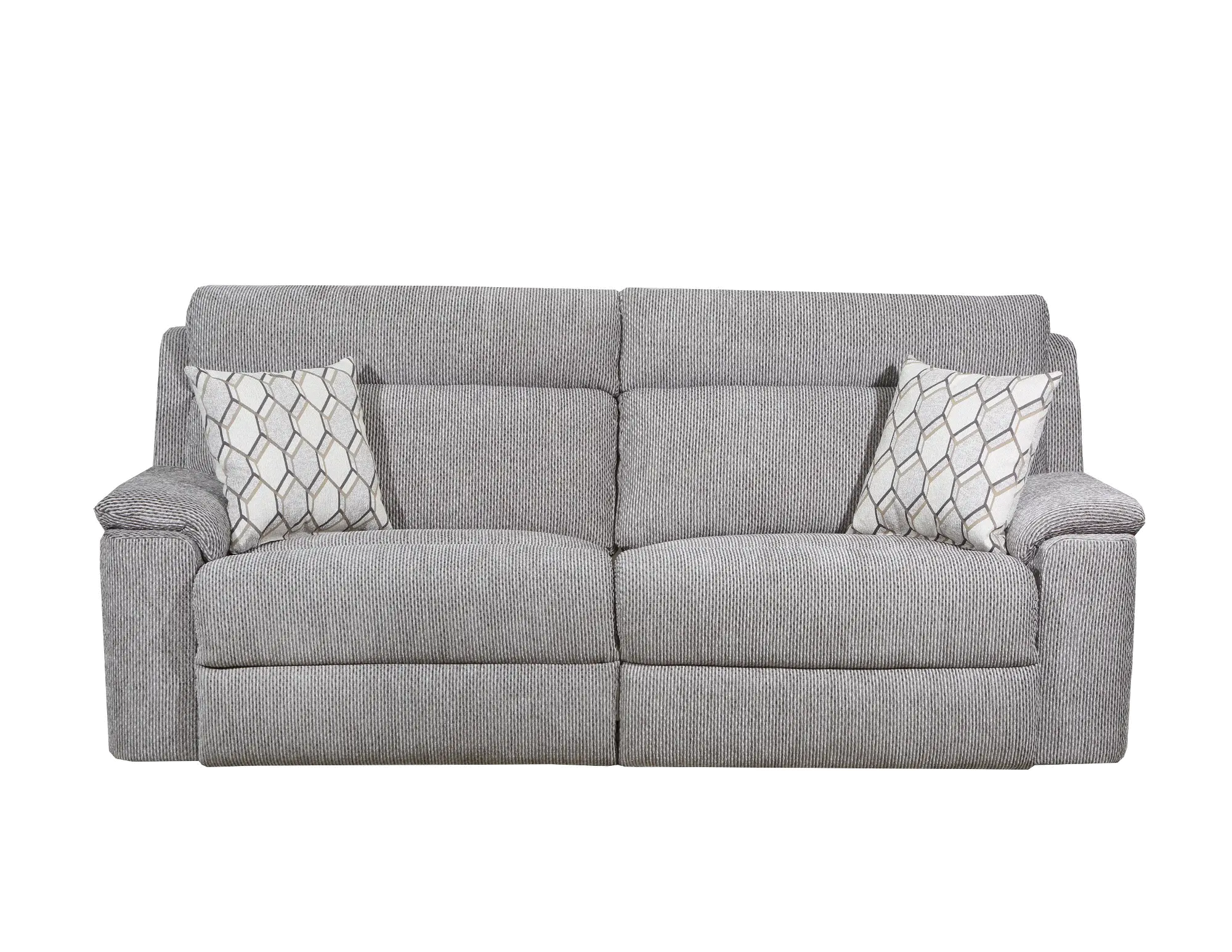 Warwick Silver Contemporary Reclining Sofa-1