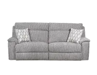Warwick Silver Contemporary Reclining Sofa