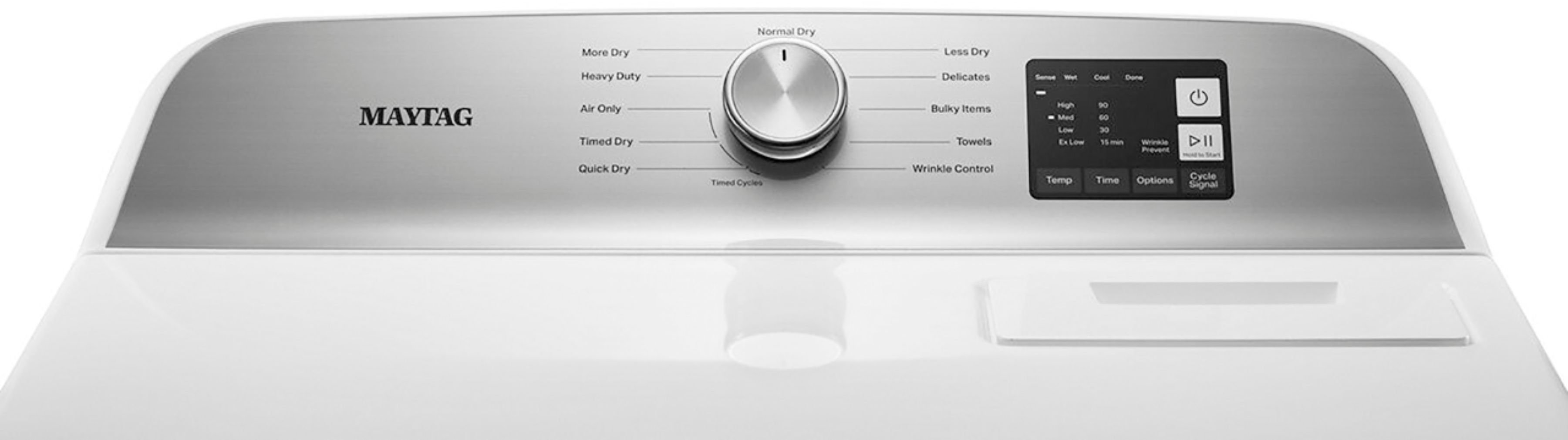 MED6200KW Maytag Top Load Electric Dryer with IntelliDry - White 7.0 cu. ft.-4