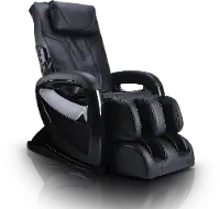ET-100-2929 Ergotech Black 2D Massage Chair with Lumbar Heat