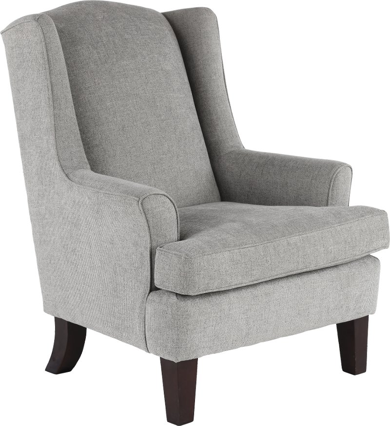 wingback upholstered chair