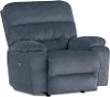 Denim Blue Power Rocker Recliner - Ryson