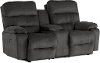 Gray Power Reclining Loveseat with Console - Ryson