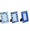 Assorted Blue and White Shibori MDF Picture Frame