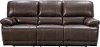 Brown Leather Power Reclining Sofa - Sorrento