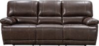 Brown Leather Power Reclining Sofa - Sorrento